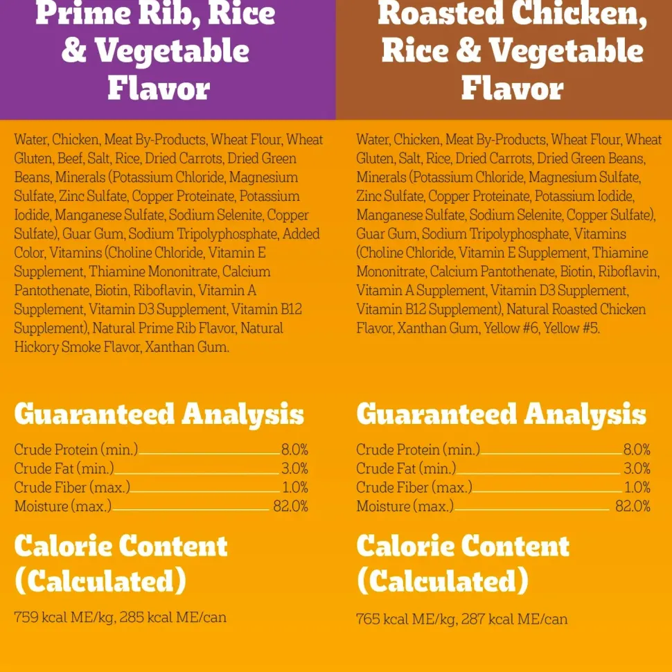 Pedigree Homestyle Meals Adult Wet Dog Food Variety Pack Prime Rib & Roasted Chicken 12 Count 9.9-lb