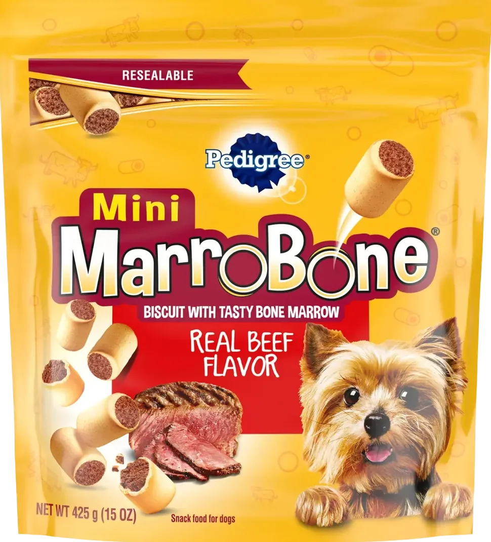 Pedigree MarroBone Biscuit Dog Treats Beef Mini 15-oz