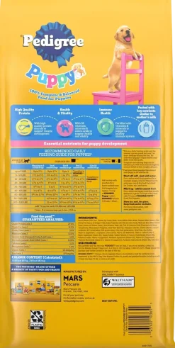 Pedigree Puppy Growth & Protection Dry Dog Food Chicken, Rice & Vegetable 3.5-lb