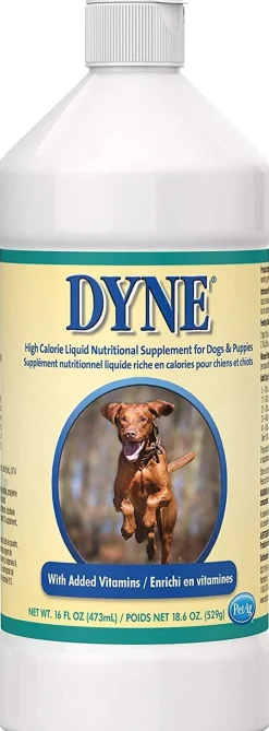 PetAg Dyne High Calorie Liquid Nutritional Supplement for Dogs & Puppies Vanilla 16-oz