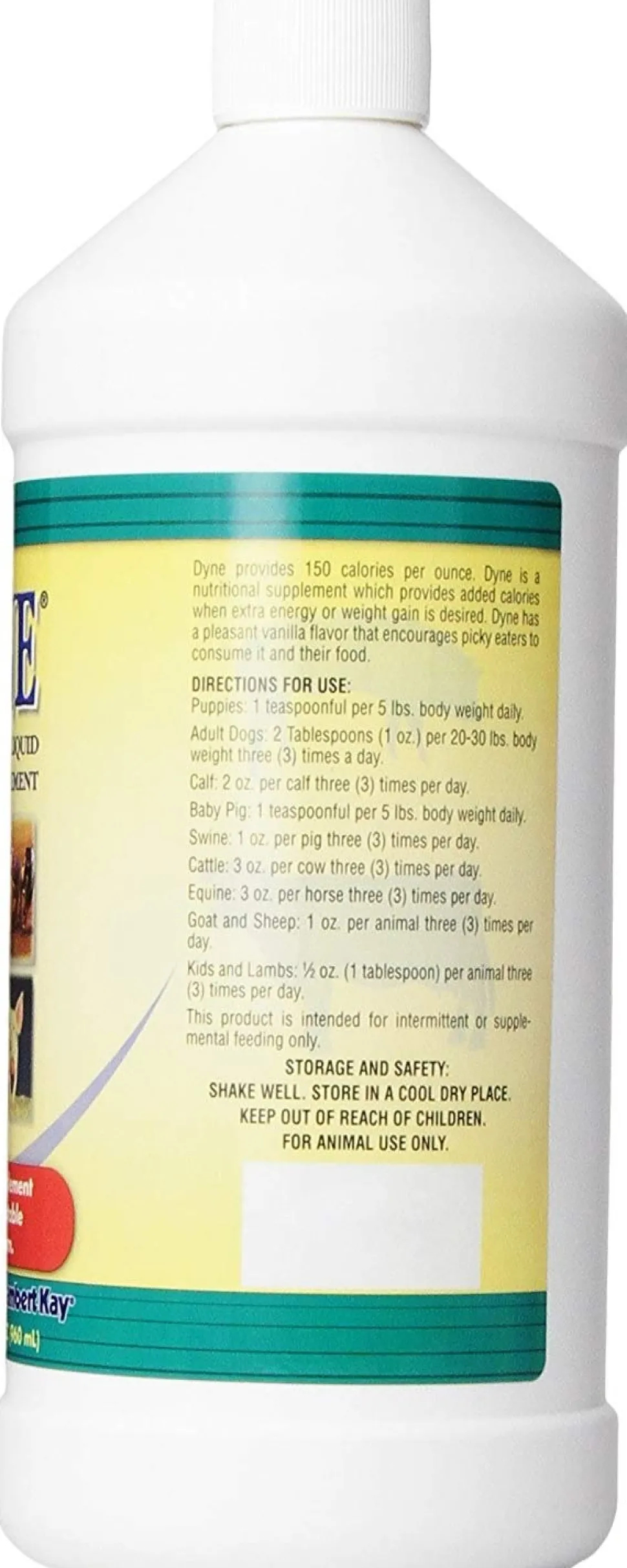 PetAg Dyne High Calorie Liquid Nutritional Supplement for Dogs & Puppies Vanilla 32-oz