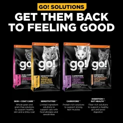 Petcurean Go! Solutions Weight Management & Joint Care Grain-Free Dry Cat Food Salmon 3-lb