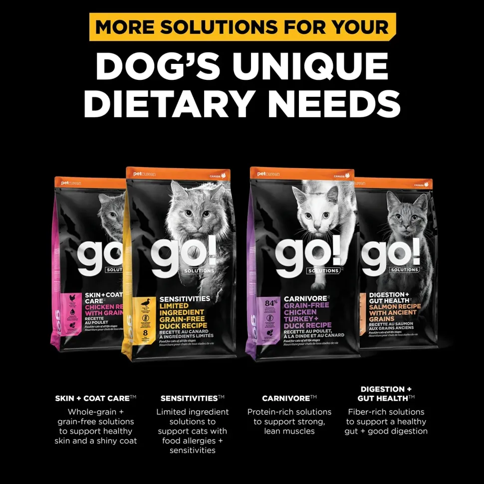 Petcurean Go! Solutions Weight Management & Joint Care Grain-Free Dry Cat Food Chicken 3-lb