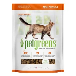 Pet Greens Cat Craves Semi-Moist Soft-Chew Cat Treats Chicken 3-oz