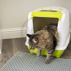 Petlinks Purr-Fect Paws Litter Mat Grey Medium