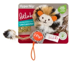 Petlinks Safari HappyNip Lion Launcher Catnip Cat Toy Multicolor