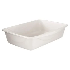 Petmate Basic Cat Litter Pan Mouse Gray Medium