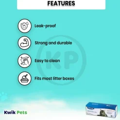 Petmate Cleanstep Litter Box Liners White Jumbo 8 Count
