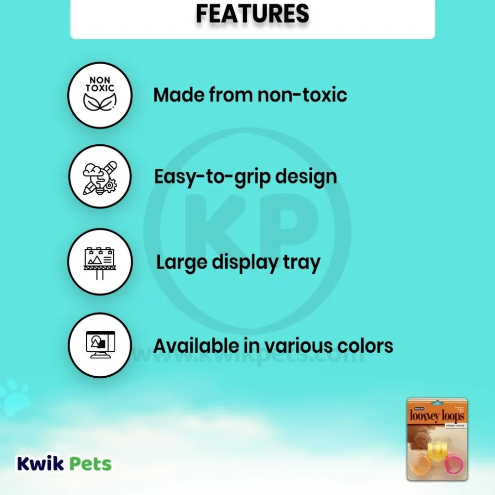 Petmate Looney-Loops Cat Toy 3 Count