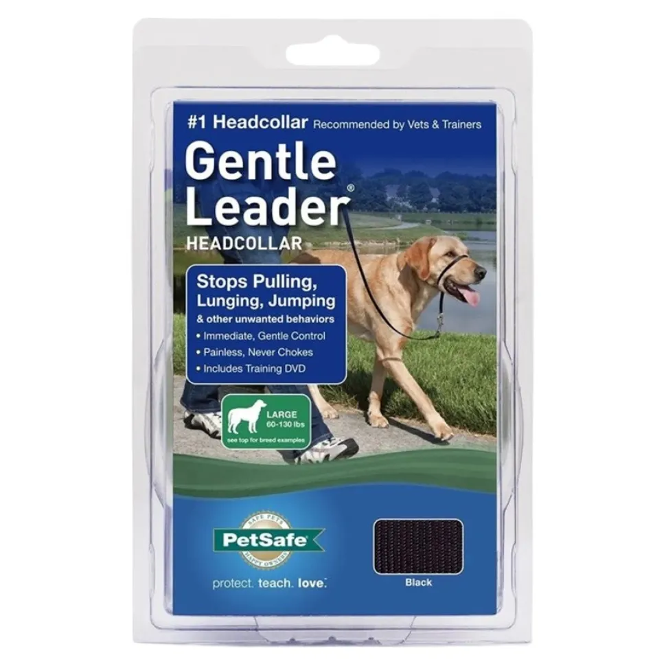 PetSafe Gentle Leader No-Pull Dog Headcollar Black Large