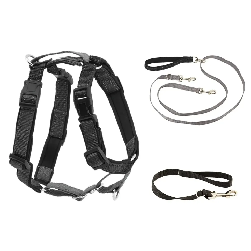 PetSafe 3-in-1 Reflective Dog Harness with Car Control Strap Black Large