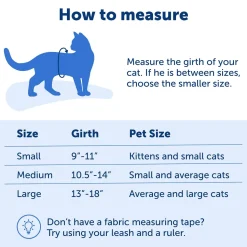 PetSafe Premier Come With Me Kitty Harness & Bungee Leash Combo Royal Blue/Navy Large