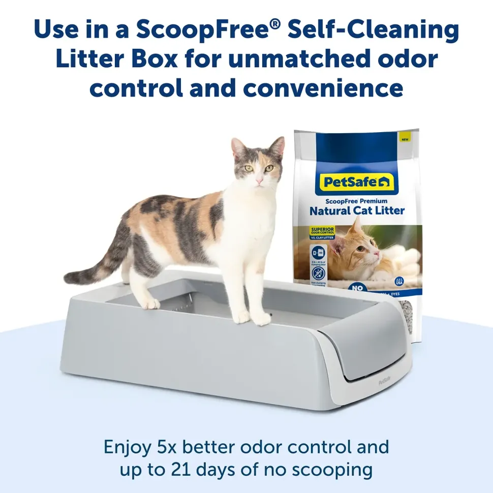 PetSafe ScoopFree Premium Natural Non-Clumping Cat Litter 8-lb