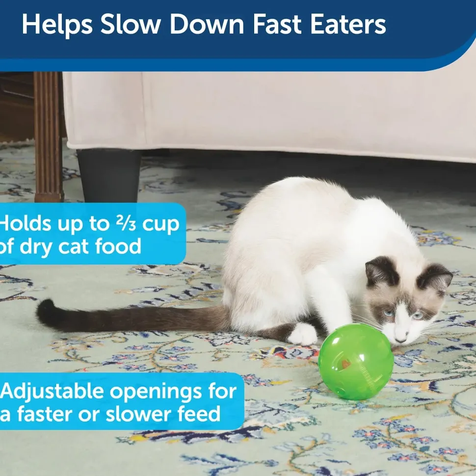 PetSafe SlimCat Interactive Cat Feeder Ball Green