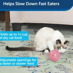 PetSafe SlimCat Interactive Cat Feeder Ball Pink