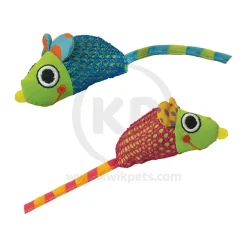 Petstages Dental Health Catnip Chew Mice Cat Toy Multicolor One Size 2 Count