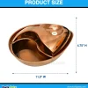 Pioneer Pet Raindrop Rose Gold Stainless Steel Dog & Cat Drinking Fountain 60-oz