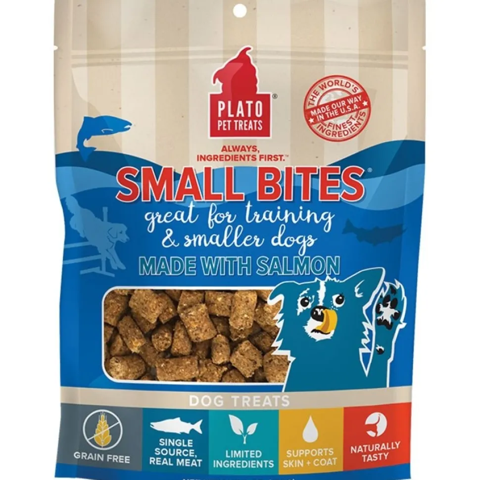 Plato Small Bites Salmon Grain-Free Dog Treats 6-oz