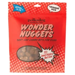 PolkaDog Bakery Wonder Nuggets Beef & Sweet Potato Soft Chewy Training Treats for Dogs & Cats 10-oz Pouch