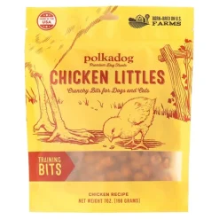 Polkadog Chicken Littles Training Bites Crunchy Dehydrated Dog & Cat Treats 7-oz