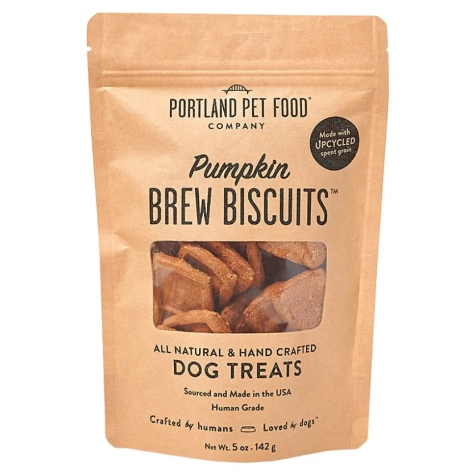 Portland Pet Food Company Pumpkin Brew Biscuits Dog Treats 5-oz