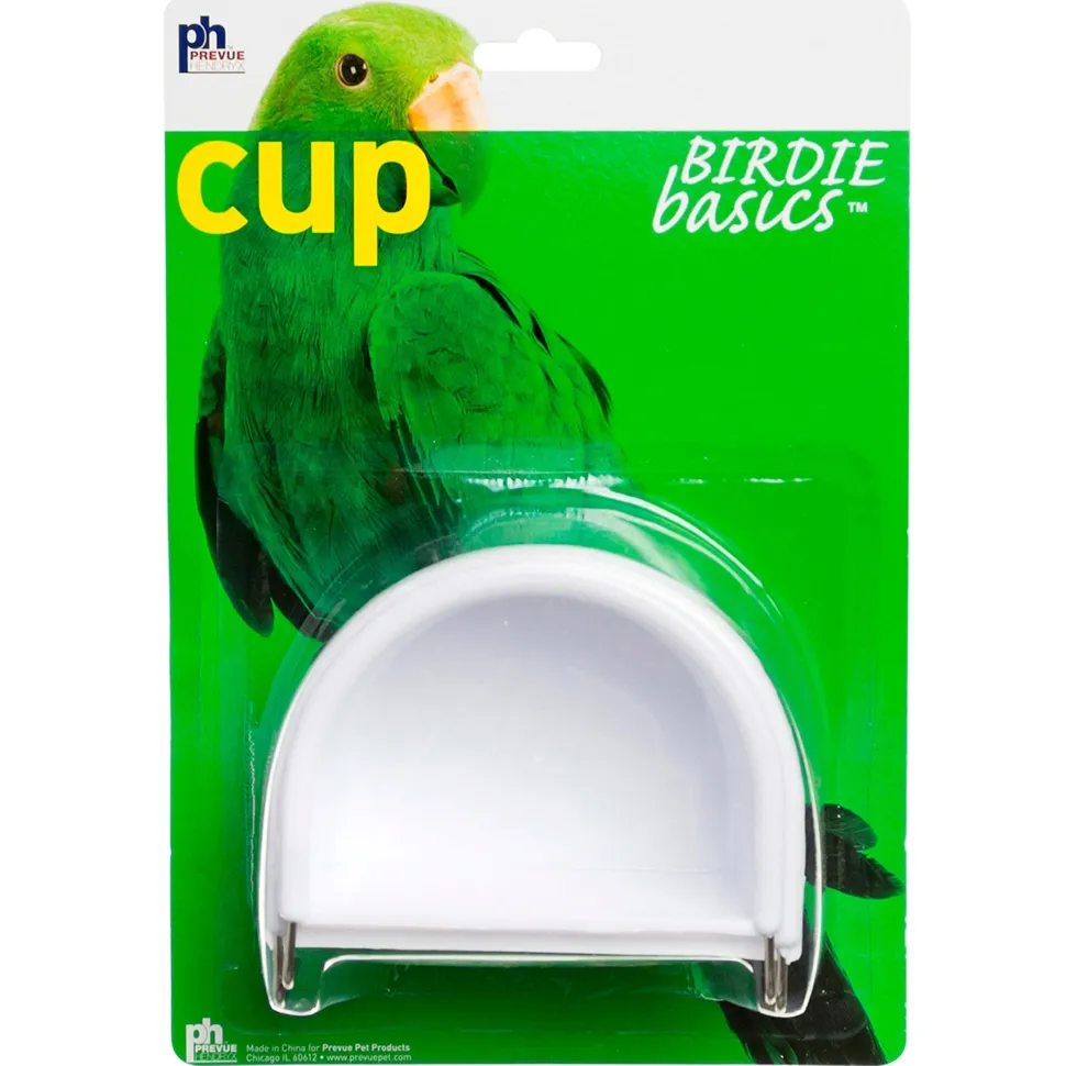 Prevue Pet Products Hanging Half-Round Bird Cage Cup Assorted Small