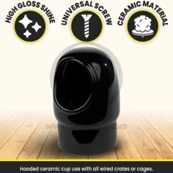 Prevue Pet Products Hooded Ceramic Bird Cup 4-oz