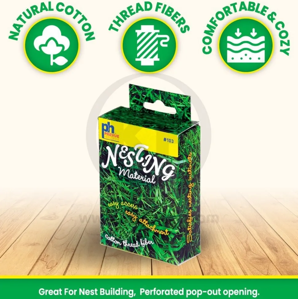 Prevue Pet Products Natural Cotton Thread Nesting Material for Birds