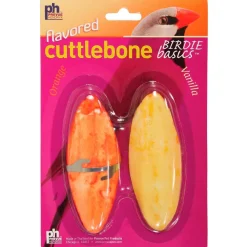 Prevue Pet Products Orange & Vanilla Flavored Cuttlebone for Birds 4-in 2 Count