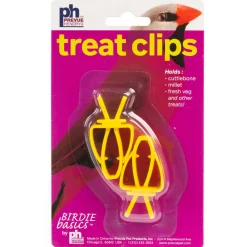 Prevue Pet Products Treat Clips for Birds Yellow 2 Count