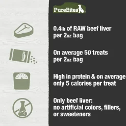 PureBites Beef Liver Freeze-Dried Dog Treats 2-oz