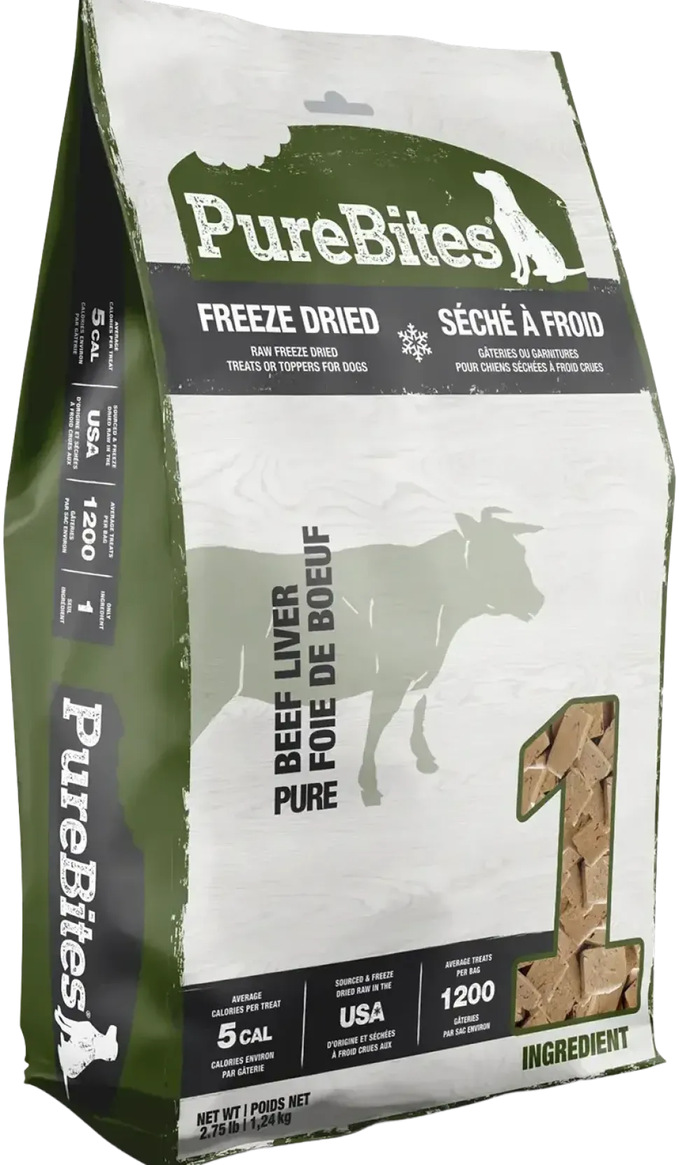 PureBites Beef Liver Freeze-Dried Pure Dog Treats 44-oz