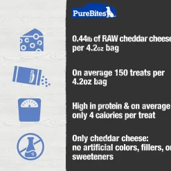 PureBites Cheddar Cheese Freeze-Dried Dog Treats 4.2-oz