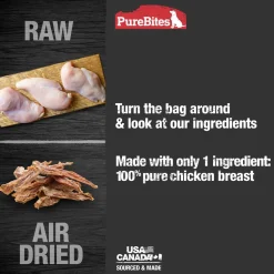 PureBites Chicken Air-Dried Jerky Dog Treats 5.5-oz