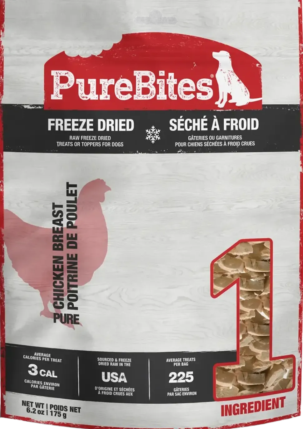 PureBites Chicken Breast Freeze-Dried Dog Treats 6.2-oz