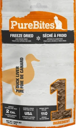 PureBites Duck Liver Freeze-Dried Cat Treats 1.05-oz