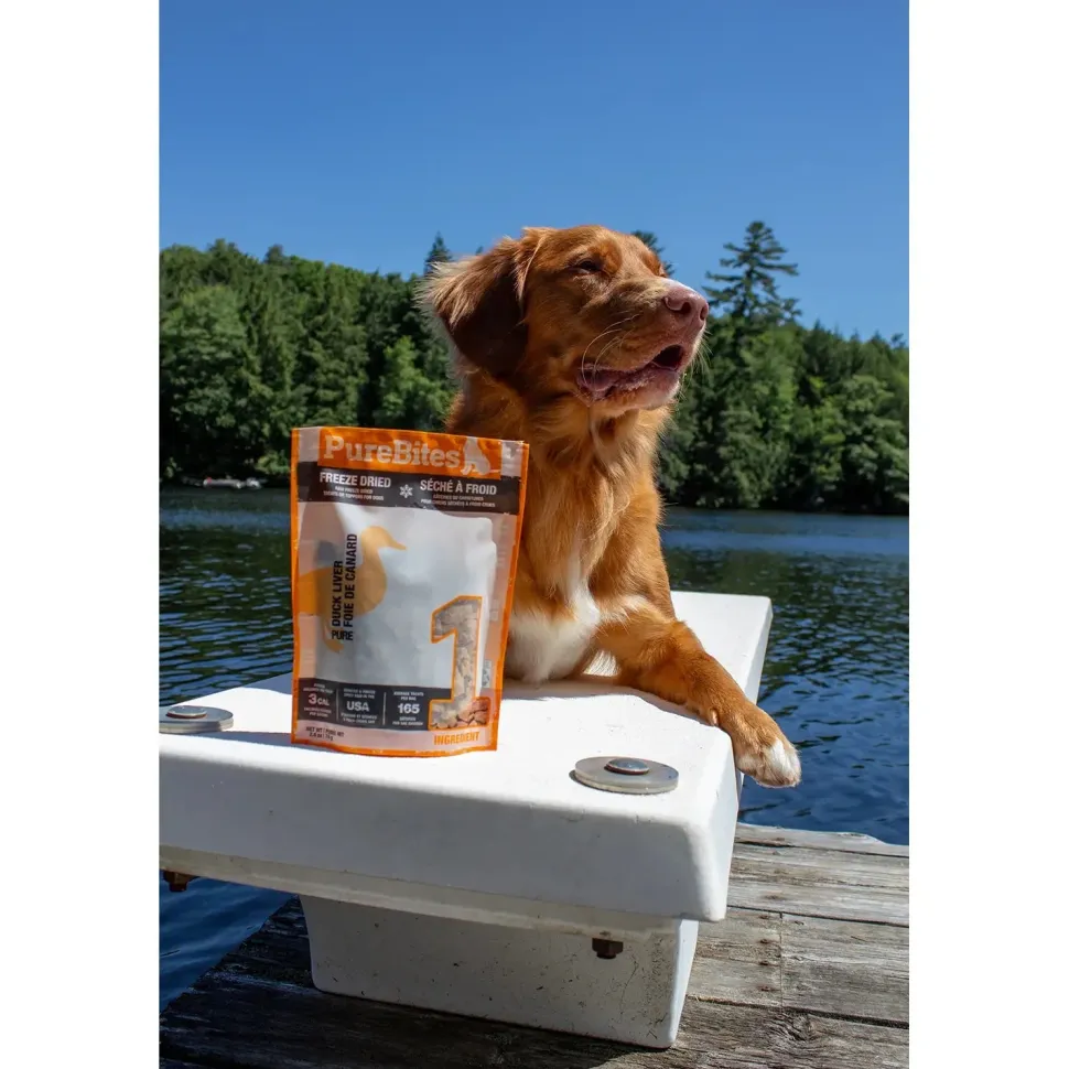 PureBites Duck Liver Freeze Dried Dog Treats 2.6-oz
