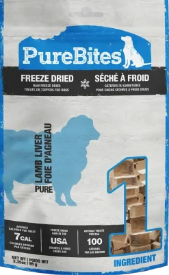 PureBites Lamb Liver Freeze Dried Dog Treats 3.35-oz
