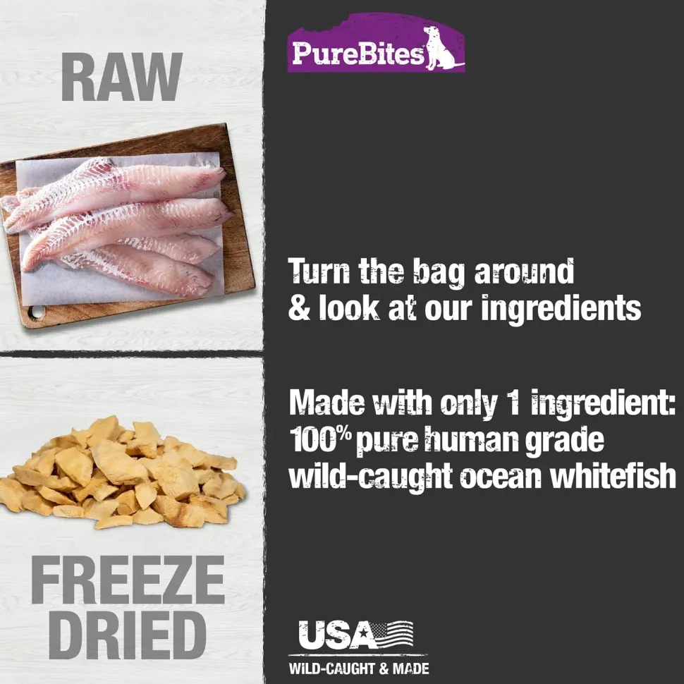 PureBites Ocean Whitefish Freeze-Dried Pure Dog Treats 1.8-oz