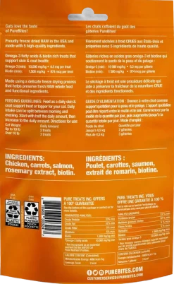 PureBites Plus Skin & Coat Freeze-Dried Cat Treats 1.09-oz