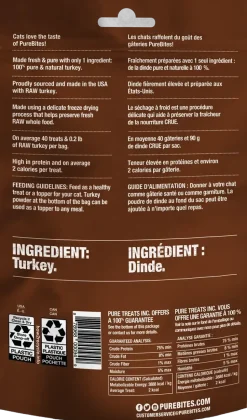 PureBites Turkey Breast Freeze-Dried Cat Treats 0.92-oz