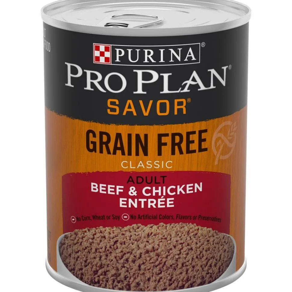 Purina Pro Plan Complete Essentials Grain Free Beef & Chicken Entrée Adult Wet Dog Food 13-oz