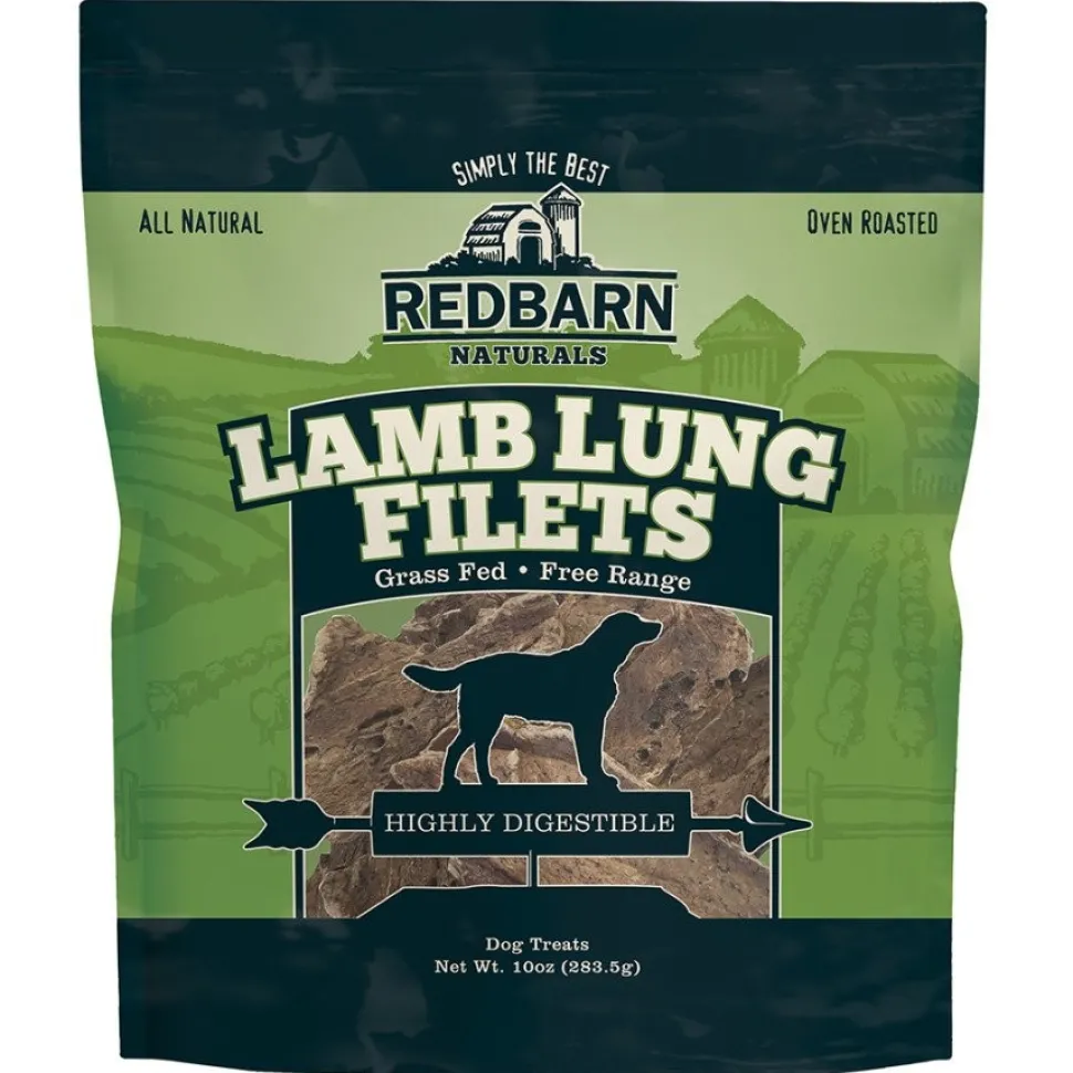 Redbarn Lamb Lung Filets Dog Chew Treats 10-oz