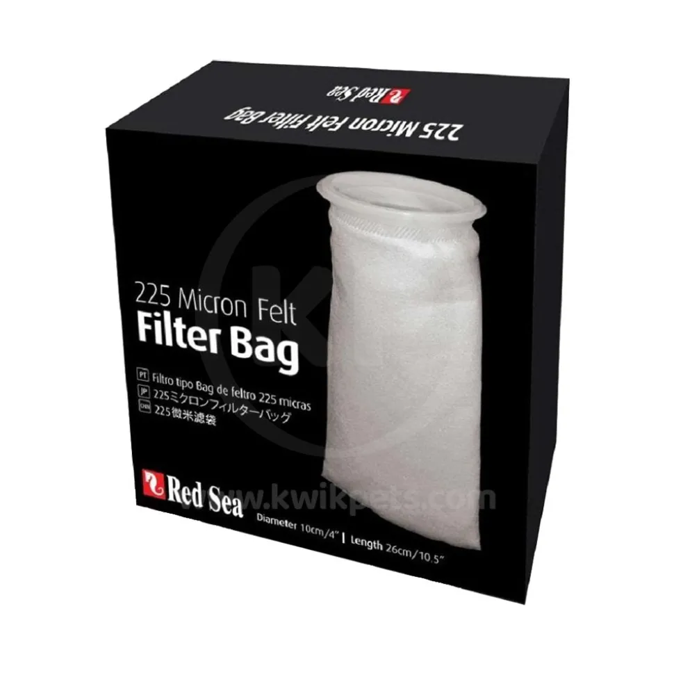 Red Sea Reefer Fine Felt Filter Socks for Aquarium White 4 in X 10.5 in