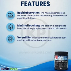 Red Sea REEF-SPEC Carbon Filter Media for Aquarium 500 ml