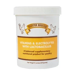 Rooster Booster Vitamins & Electrolytes LactoBacillus Poultry Supplement 8-oz