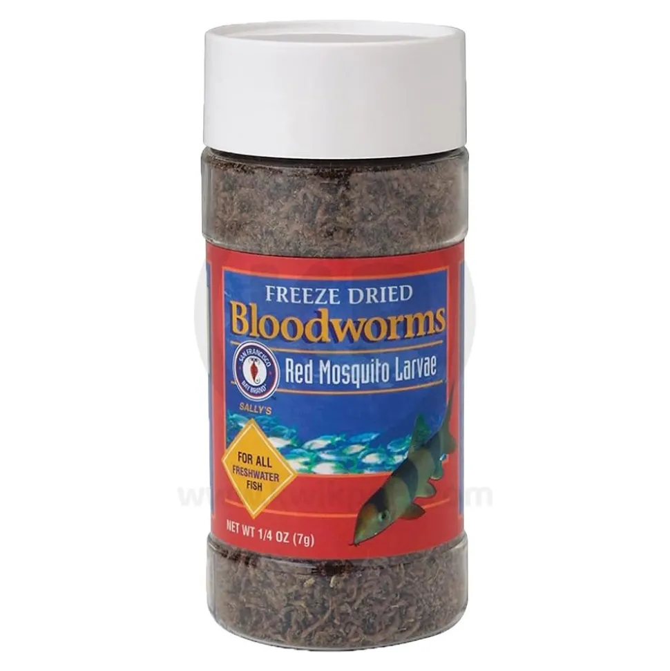 San Francisco Bay Brand Bloodworms Freeze-Dried Fish Food 0.25-oz