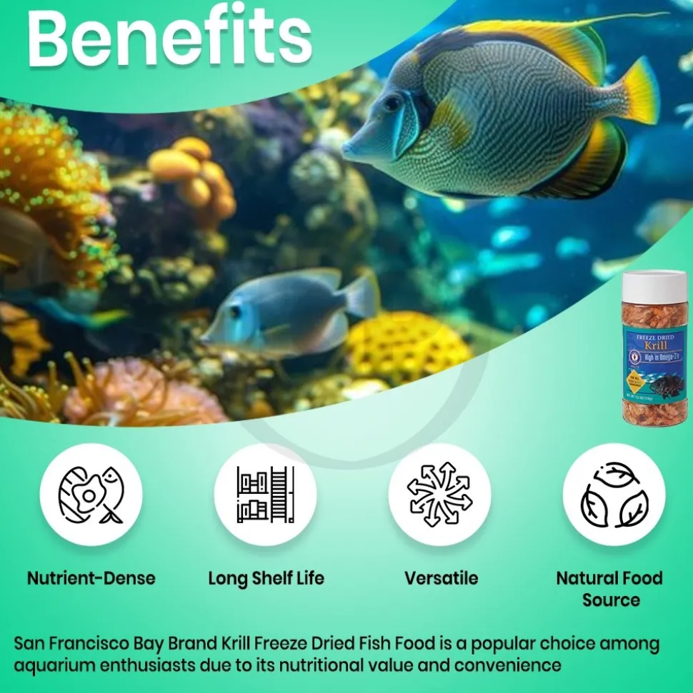 San Francisco Bay Brand Krill Freeze-Dried Fish Food 0.5-oz