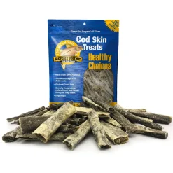Savory Prime Cod Skin Fish Strips Dog Treats 16-oz