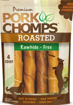 Scott Pet Premium Pork Chomps Roasted Twist Dog Treats 4 Count